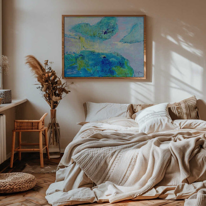 Azure Serenity - Stretched Canvas, Poster or Fine Art Print - I Heart Wall Art - Poster Print, Canvas Print or Framed Art Print