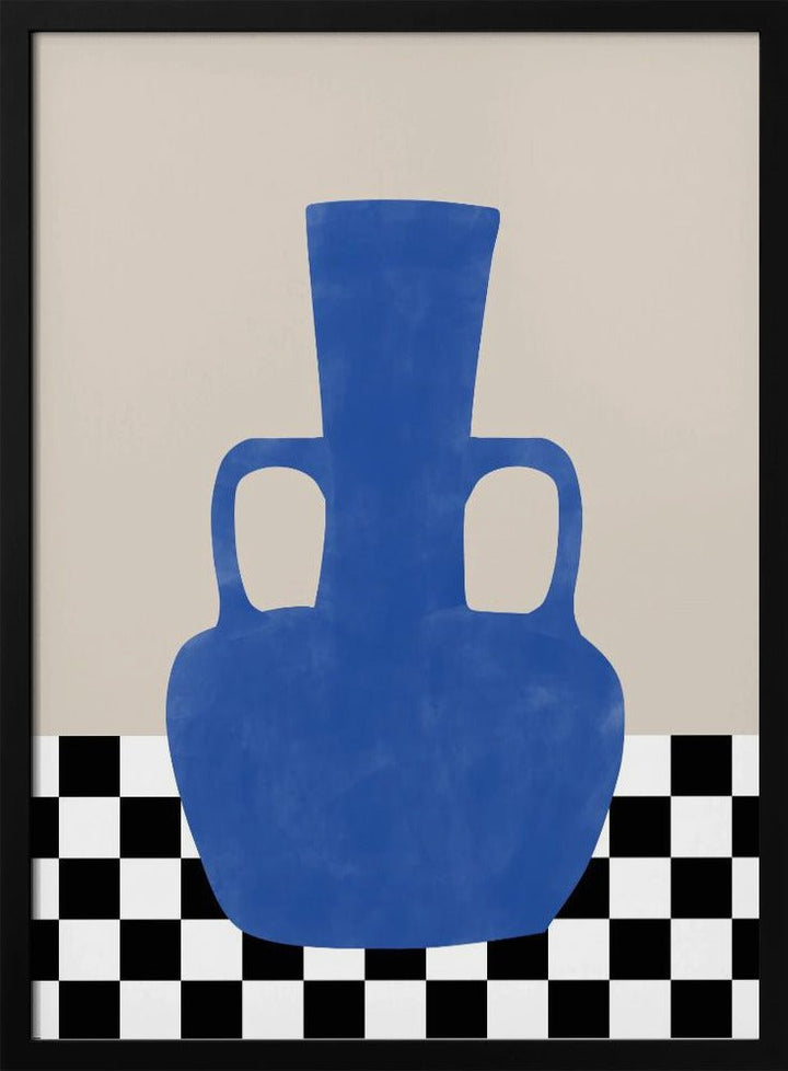 Azure Vase Chess Board - Stretched Canvas, Poster or Fine Art Print - I Heart Wall Art - Poster Print, Canvas Print or Framed Art Print