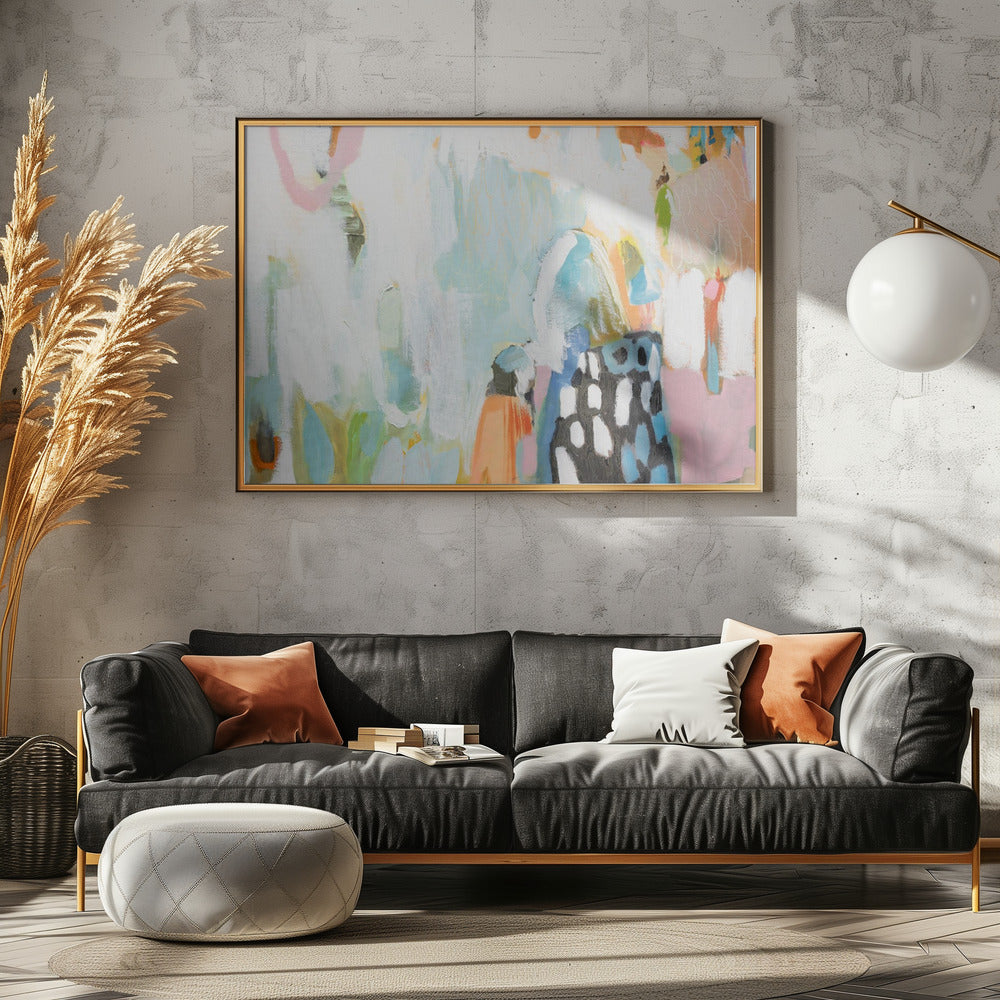 B W Abstract - Stretched Canvas, Poster or Fine Art Print I Heart Wall Art