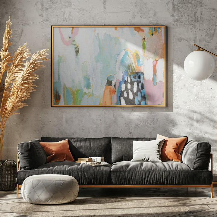 B W Abstract - Stretched Canvas, Poster or Fine Art Print I Heart Wall Art