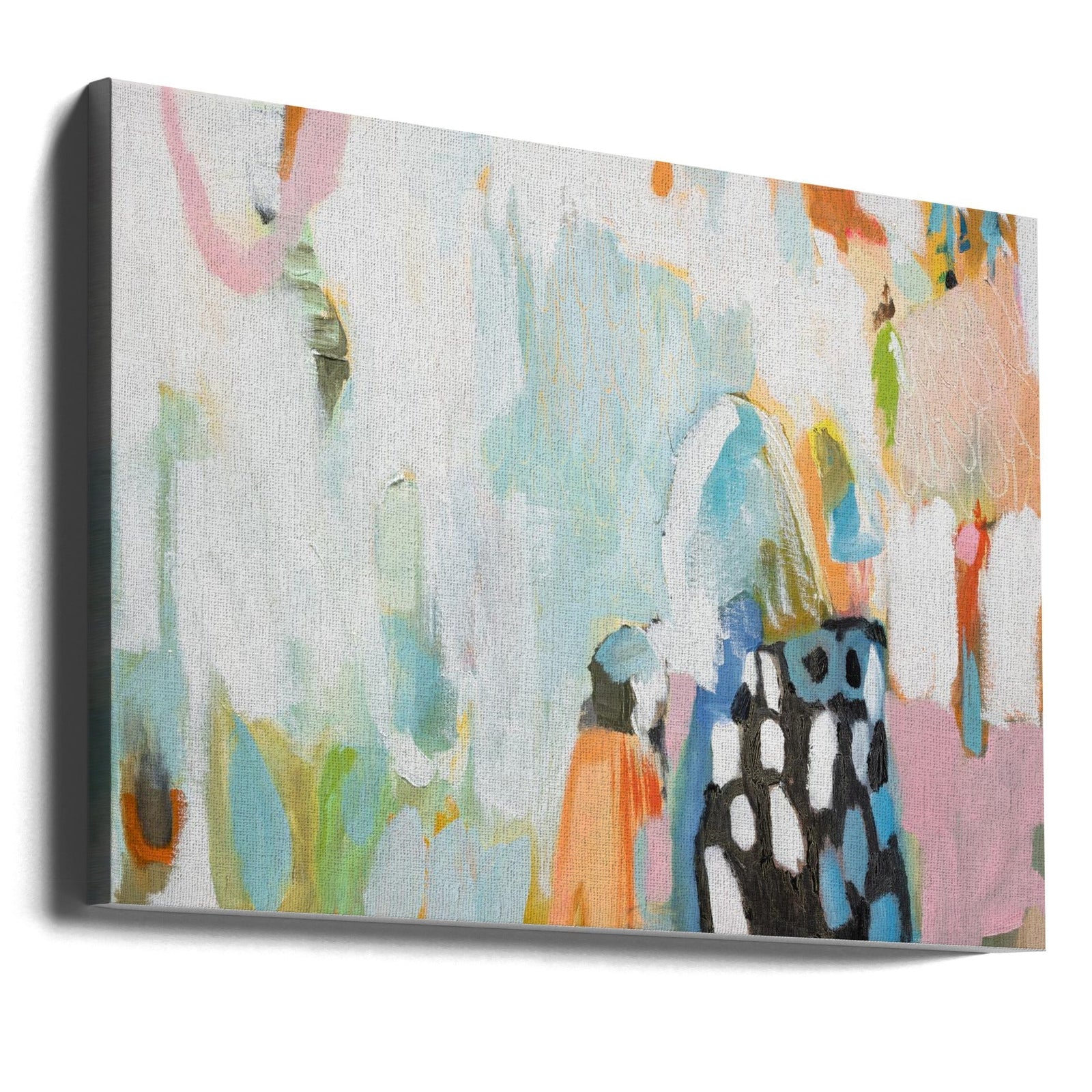B W Abstract - Stretched Canvas, Poster or Fine Art Print I Heart Wall Art