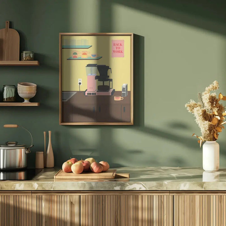 Back To Work - Stretched Canvas, Poster or Fine Art Print I Heart Wall Art