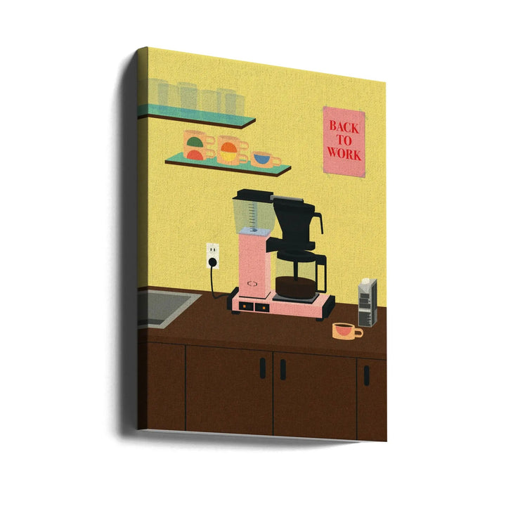 Back To Work - Stretched Canvas, Poster or Fine Art Print I Heart Wall Art