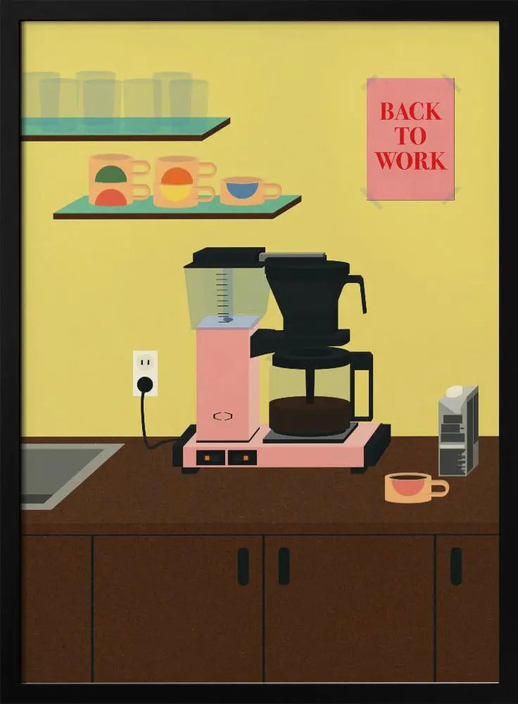 Back To Work - Stretched Canvas, Poster or Fine Art Print I Heart Wall Art