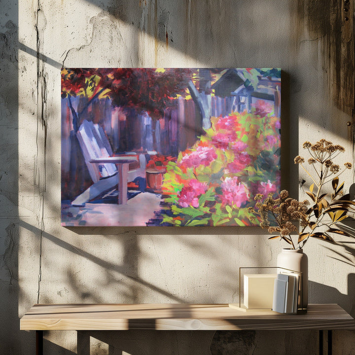 Backyard - Stretched Canvas, Poster or Fine Art Print I Heart Wall Art