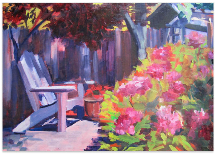 Backyard - Stretched Canvas, Poster or Fine Art Print I Heart Wall Art