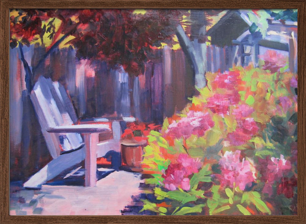 Backyard - Stretched Canvas, Poster or Fine Art Print I Heart Wall Art