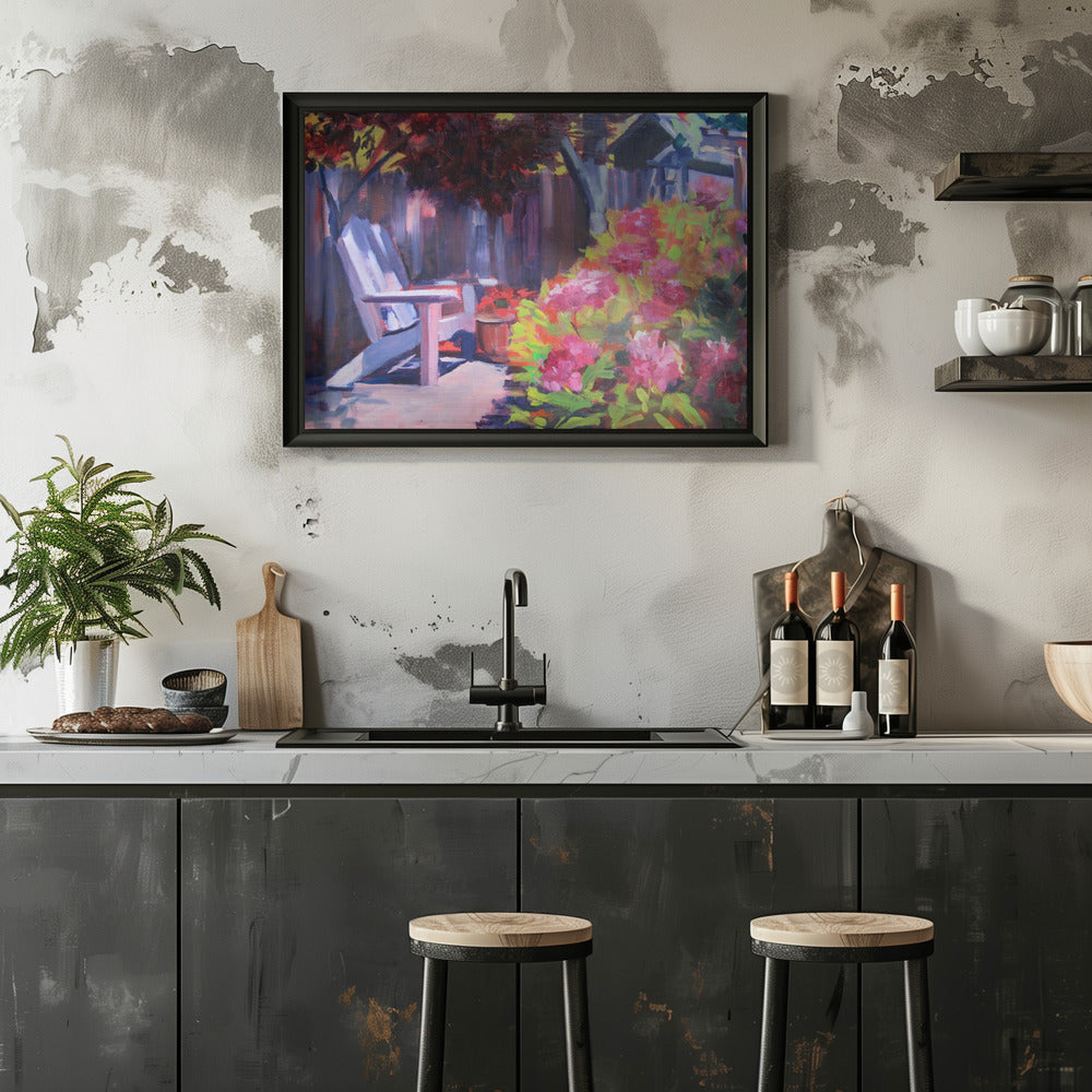 Backyard - Stretched Canvas, Poster or Fine Art Print I Heart Wall Art