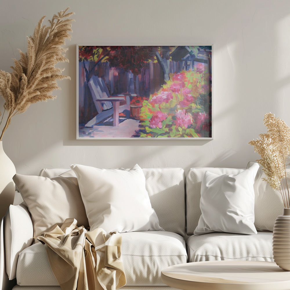 Backyard - Stretched Canvas, Poster or Fine Art Print I Heart Wall Art