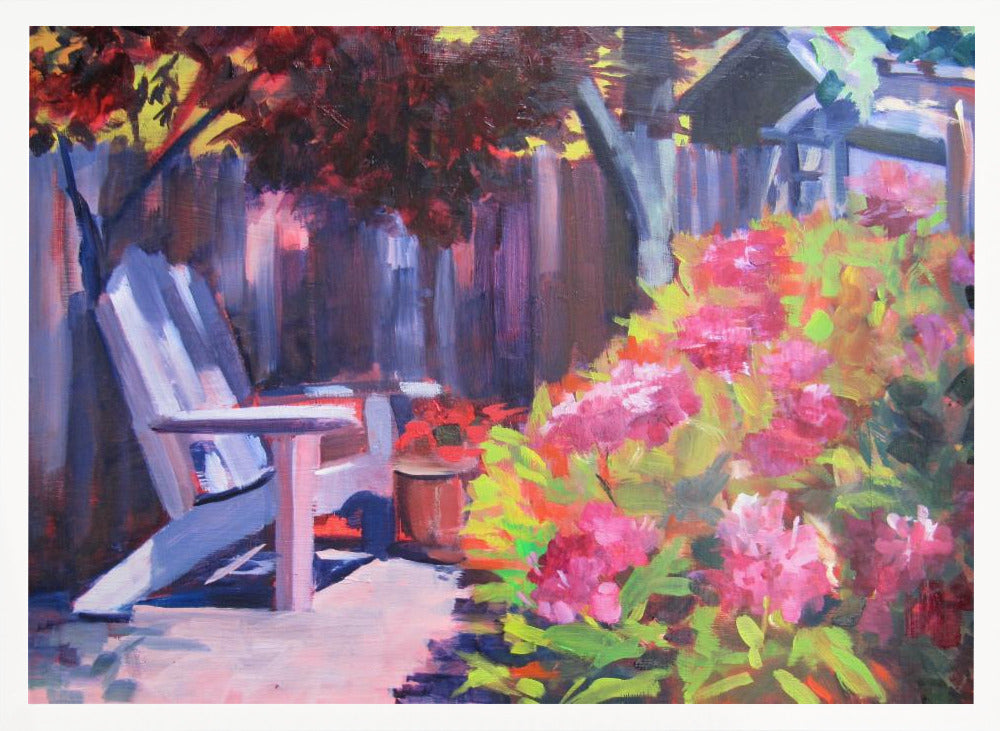 Backyard - Stretched Canvas, Poster or Fine Art Print I Heart Wall Art