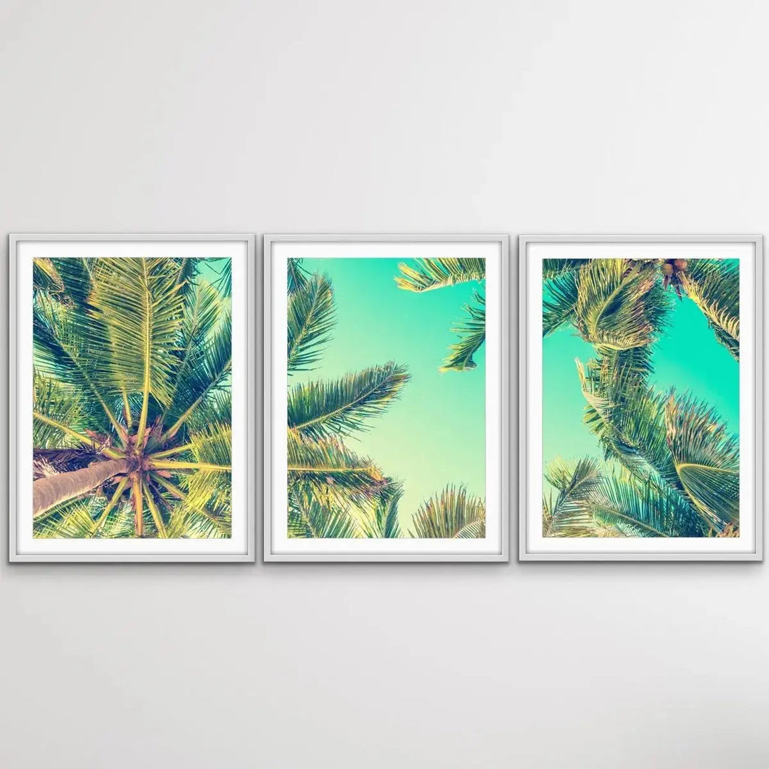 Bahamas - Three Piece Tropical Print Set Triptych - I Heart Wall Art - Poster Print, Canvas Print or Framed Art Print