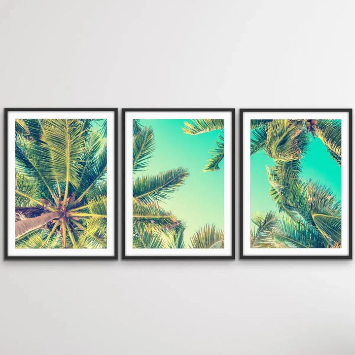 Bahamas - Three Piece Tropical Print Set Triptych - I Heart Wall Art - Poster Print, Canvas Print or Framed Art Print