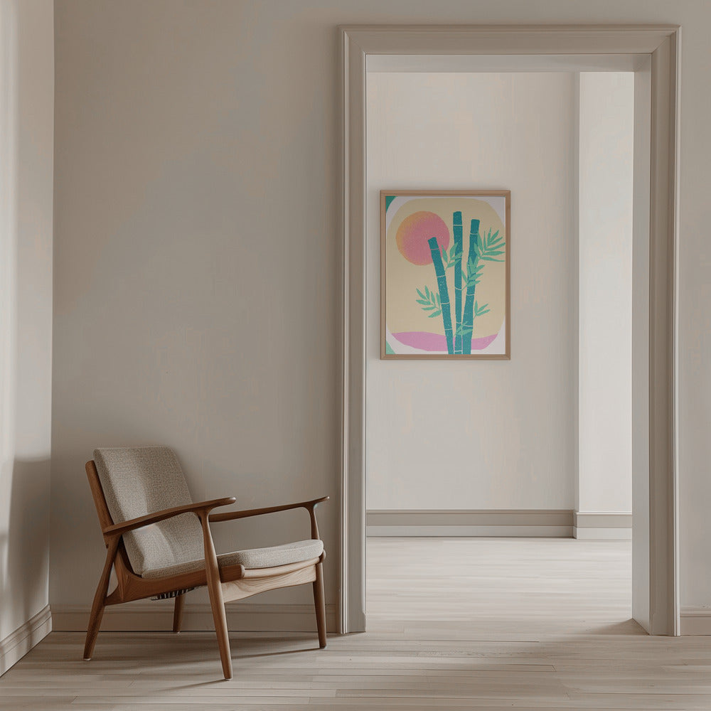 Bamboo in the Desert - Stretched Canvas, Poster or Fine Art Print I Heart Wall Art
