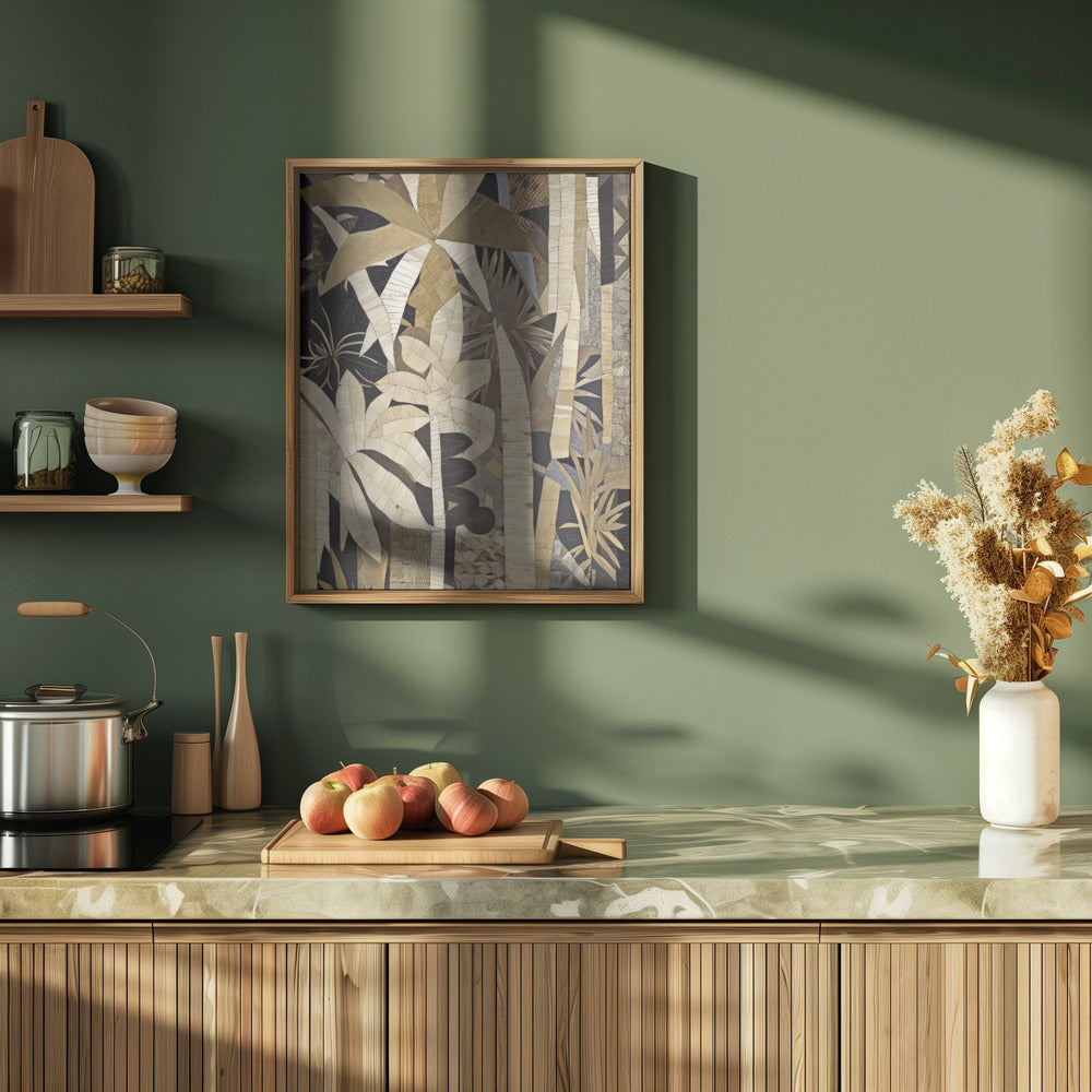 Bamboo Jungle - Stretched Canvas, Poster or Fine Art Print I Heart Wall Art