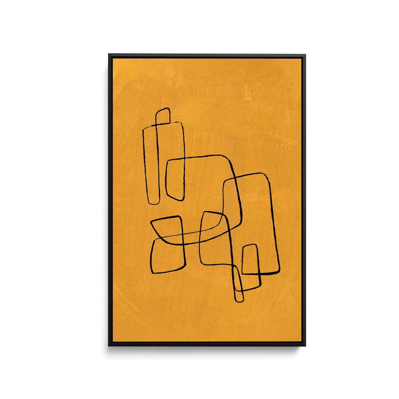 Banana Maze by Ejaaz Haniff - Stretched Canvas Print or Framed Fine Art Print - Artwork I Heart Wall Art Australia 