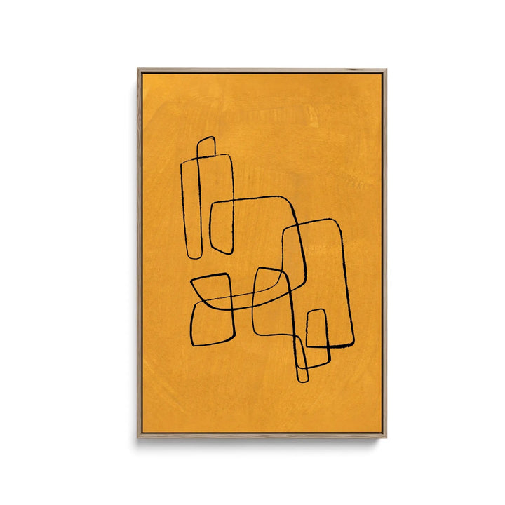 Banana Maze by Ejaaz Haniff - Stretched Canvas Print or Framed Fine Art Print - Artwork I Heart Wall Art Australia 