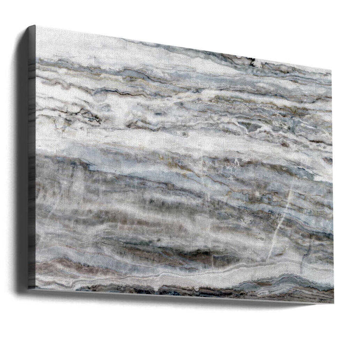 Banded Grey Marble Texture - Stretched Canvas, Poster or Fine Art Print - I Heart Wall Art - Poster Print, Canvas Print or Framed Art Print