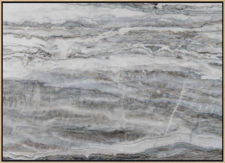 Banded Grey Marble Texture - Stretched Canvas, Poster or Fine Art Print - I Heart Wall Art - Poster Print, Canvas Print or Framed Art Print