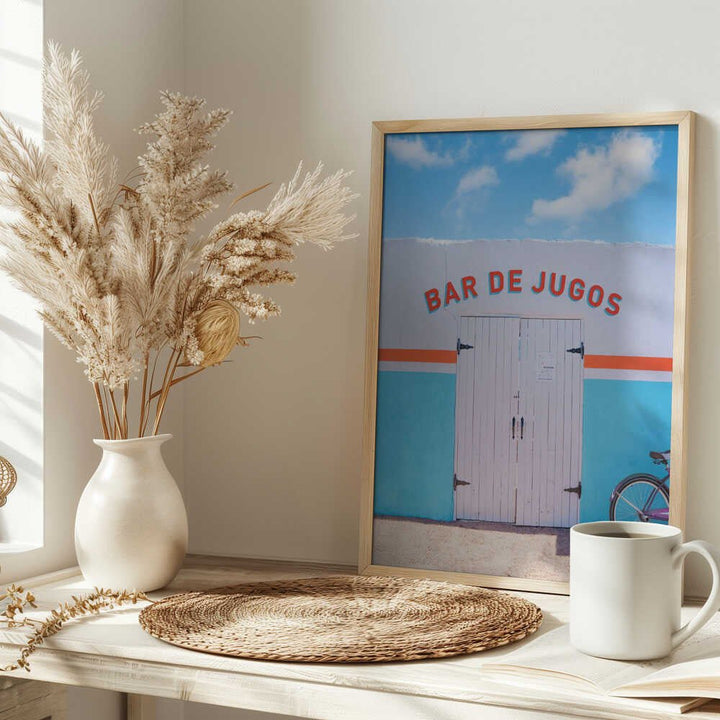 Bar De Jugos - Stretched Canvas, Poster or Fine Art Print - I Heart Wall Art - Poster Print, Canvas Print or Framed Art Print