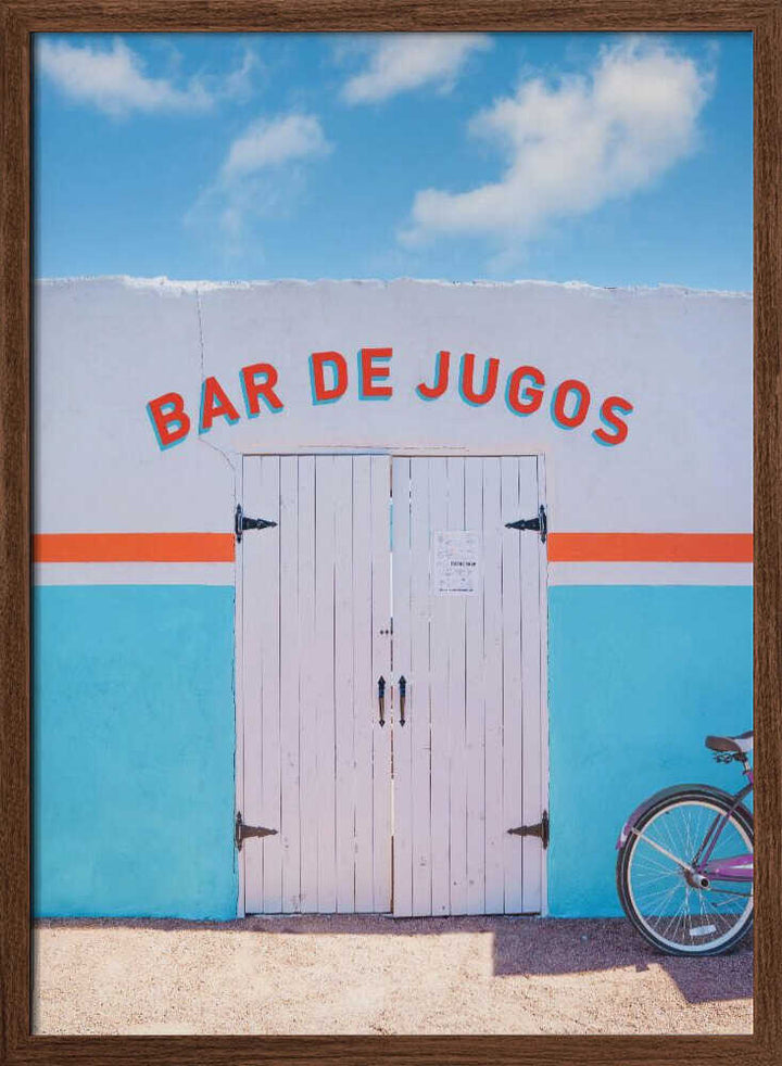 Bar De Jugos - Stretched Canvas, Poster or Fine Art Print - I Heart Wall Art - Poster Print, Canvas Print or Framed Art Print