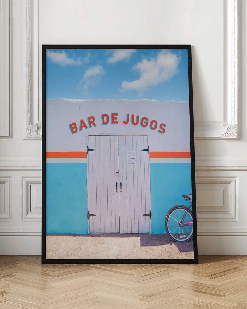 Bar De Jugos - Stretched Canvas, Poster or Fine Art Print - I Heart Wall Art - Poster Print, Canvas Print or Framed Art Print