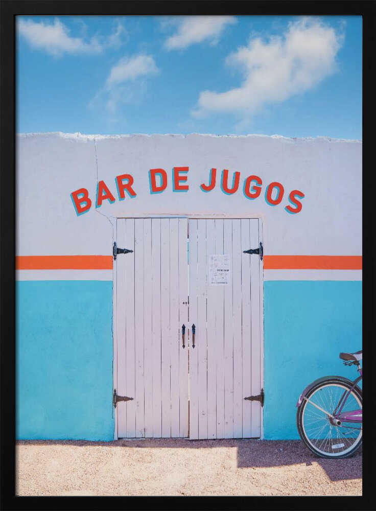 Bar De Jugos - Stretched Canvas, Poster or Fine Art Print - I Heart Wall Art - Poster Print, Canvas Print or Framed Art Print