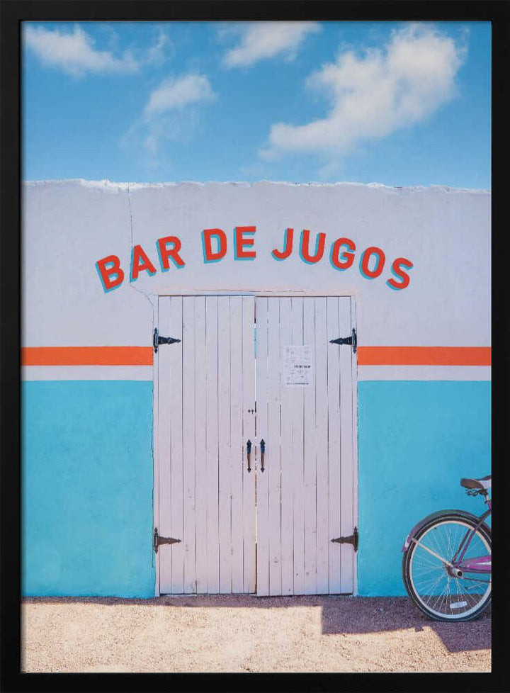 Bar De Jugos - Stretched Canvas, Poster or Fine Art Print - I Heart Wall Art - Poster Print, Canvas Print or Framed Art Print