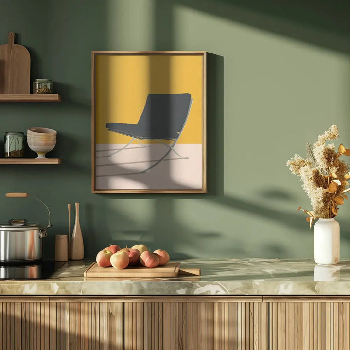 Barcelona Chair By Mies Van Der Rohe - Stretched Canvas, Poster or Fine Art Print I Heart Wall Art