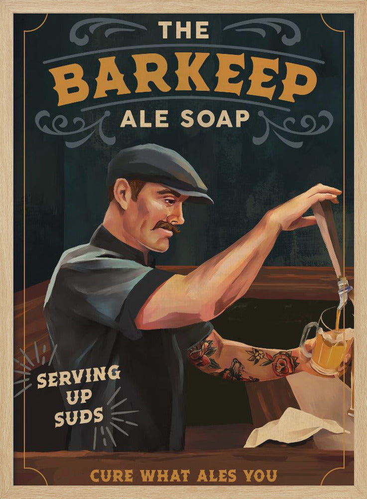 Barkeep Soap Poster 20x30 - Stretched Canvas, Poster or Fine Art Print I Heart Wall Art