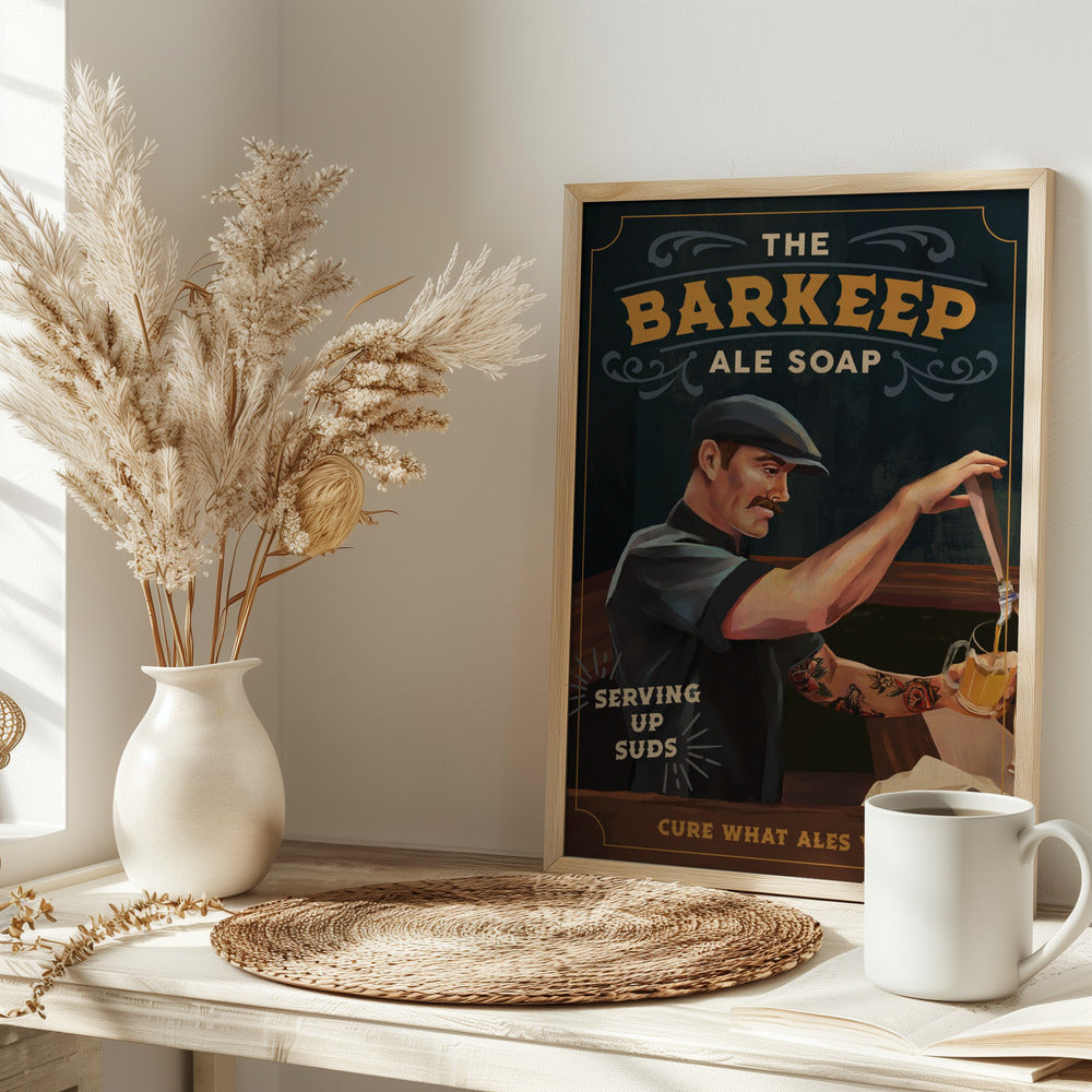 Barkeep Soap Poster 20x30 - Stretched Canvas, Poster or Fine Art Print I Heart Wall Art