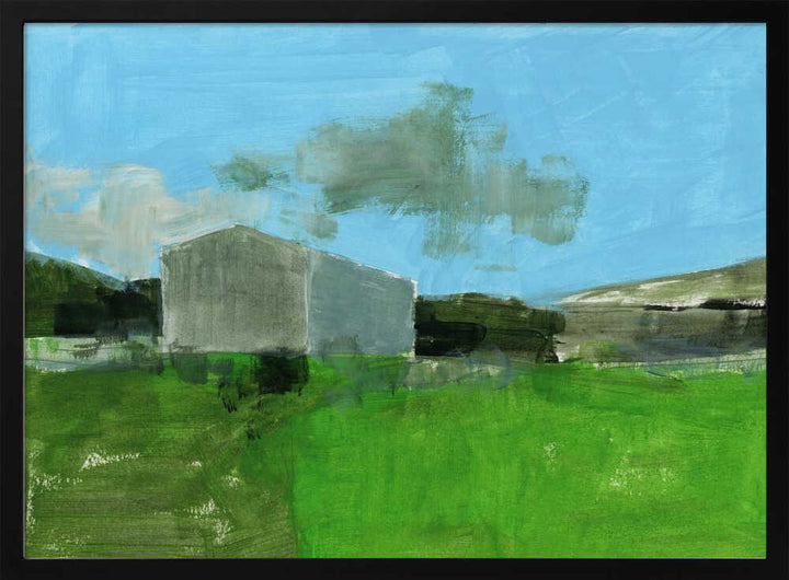 Barren Farm Barn Print No 1 - Stretched Canvas, Poster or Fine Art Print - I Heart Wall Art - Poster Print, Canvas Print or Framed Art Print