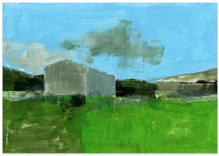 Barren Farm Barn Print No 1 - Stretched Canvas, Poster or Fine Art Print - I Heart Wall Art - Poster Print, Canvas Print or Framed Art Print
