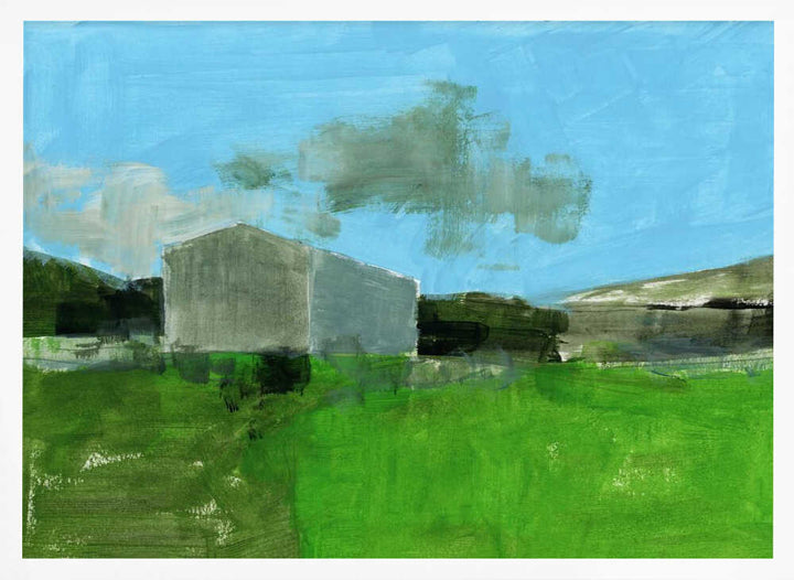 Barren Farm Barn Print No 1 - Stretched Canvas, Poster or Fine Art Print - I Heart Wall Art - Poster Print, Canvas Print or Framed Art Print