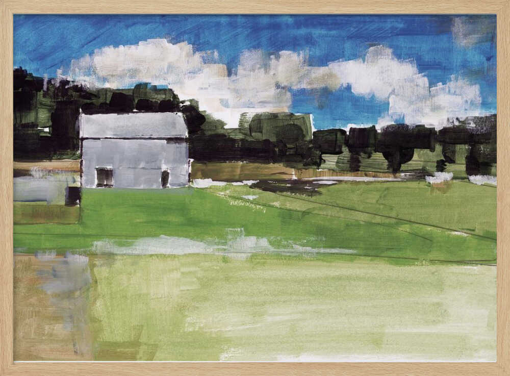 Barren Farm Barn Print No 2 - Stretched Canvas, Poster or Fine Art Print - I Heart Wall Art - Poster Print, Canvas Print or Framed Art Print