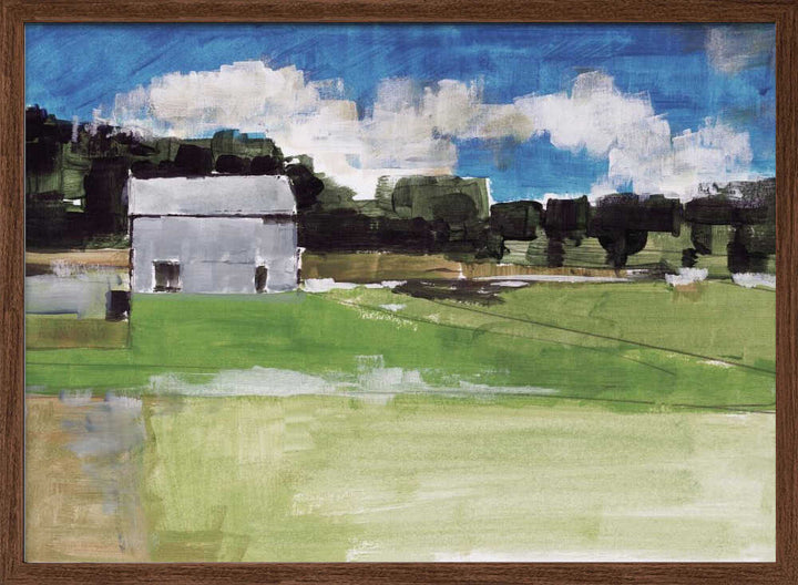 Barren Farm Barn Print No 2 - Stretched Canvas, Poster or Fine Art Print - I Heart Wall Art - Poster Print, Canvas Print or Framed Art Print