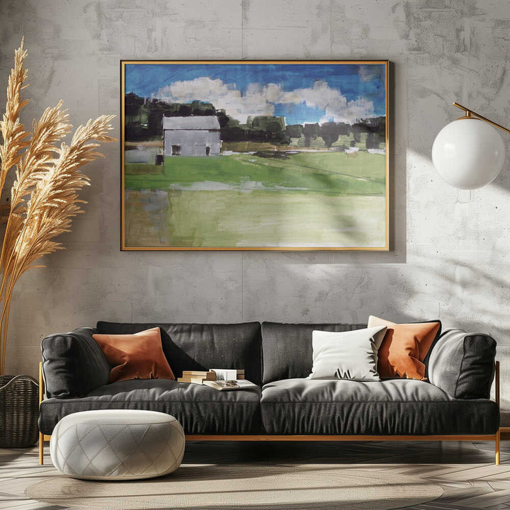 Barren Farm Barn Print No 2 - Stretched Canvas, Poster or Fine Art Print - I Heart Wall Art - Poster Print, Canvas Print or Framed Art Print