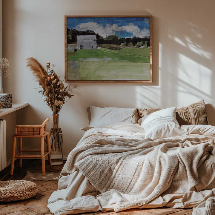 Barren Farm Barn Print No 2 - Stretched Canvas, Poster or Fine Art Print - I Heart Wall Art - Poster Print, Canvas Print or Framed Art Print