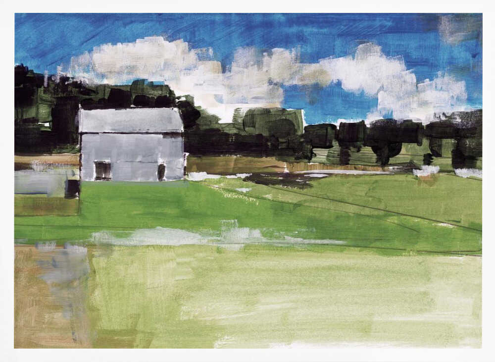 Barren Farm Barn Print No 2 - Stretched Canvas, Poster or Fine Art Print - I Heart Wall Art - Poster Print, Canvas Print or Framed Art Print