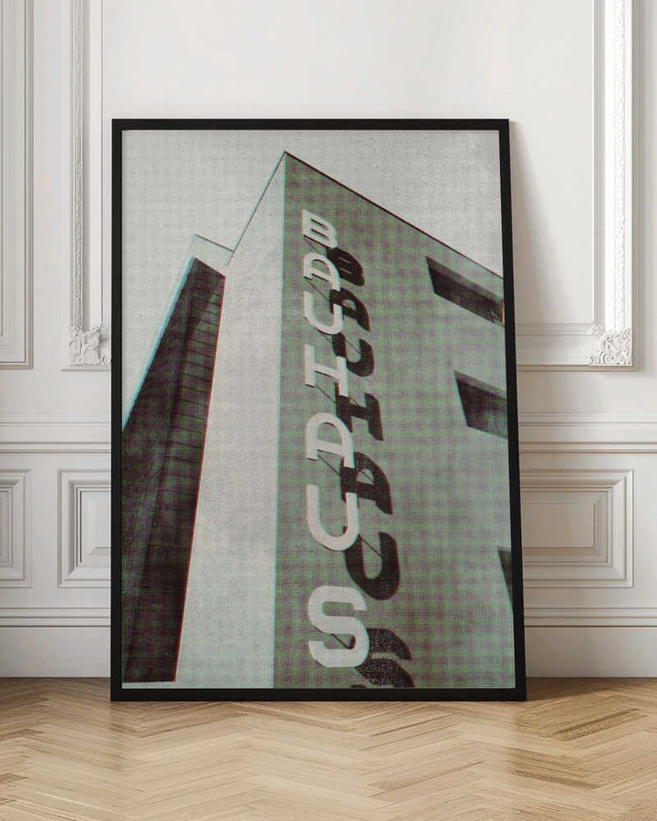 Bauhaus Dessau architecture in vintage magazine style I - Stretched Canvas, Poster or Fine Art Print - I Heart Wall Art - Poster Print, Canvas Print or Framed Art Print