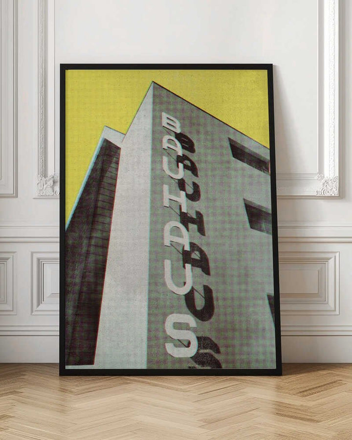 Bauhaus Dessau architecture in vintage magazine style - Stretched Canvas, Poster or Fine Art Print - I Heart Wall Art - Poster Print, Canvas Print or Framed Art Print
