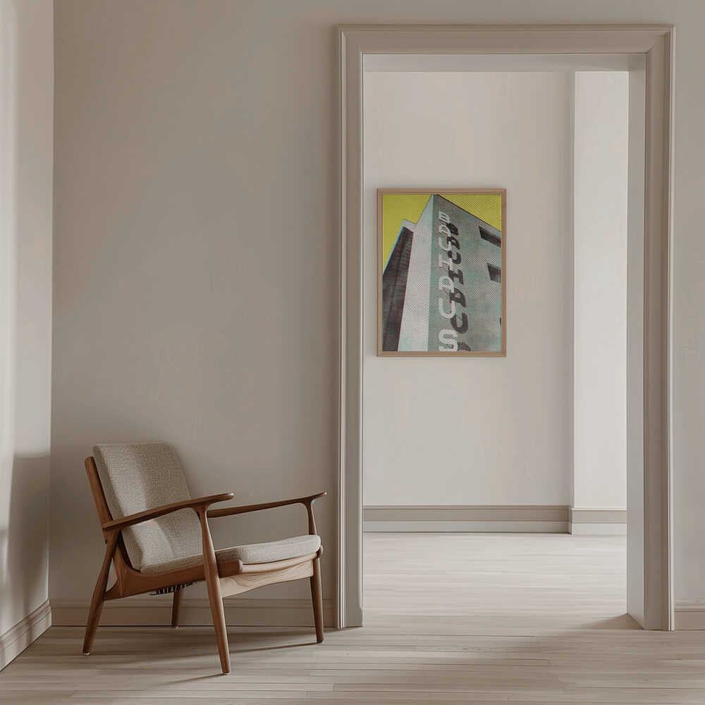 Bauhaus Dessau architecture in vintage magazine style - Stretched Canvas, Poster or Fine Art Print - I Heart Wall Art - Poster Print, Canvas Print or Framed Art Print