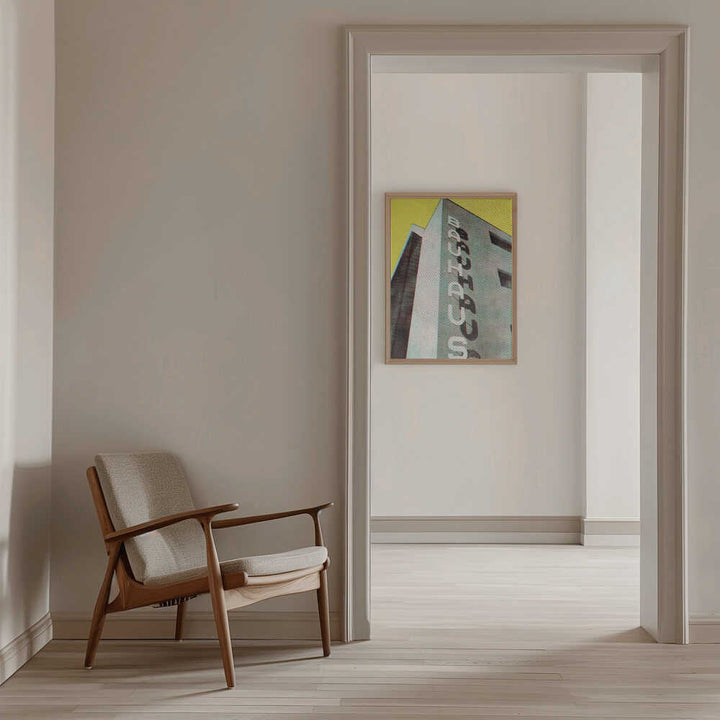 Bauhaus Dessau architecture in vintage magazine style - Stretched Canvas, Poster or Fine Art Print - I Heart Wall Art - Poster Print, Canvas Print or Framed Art Print