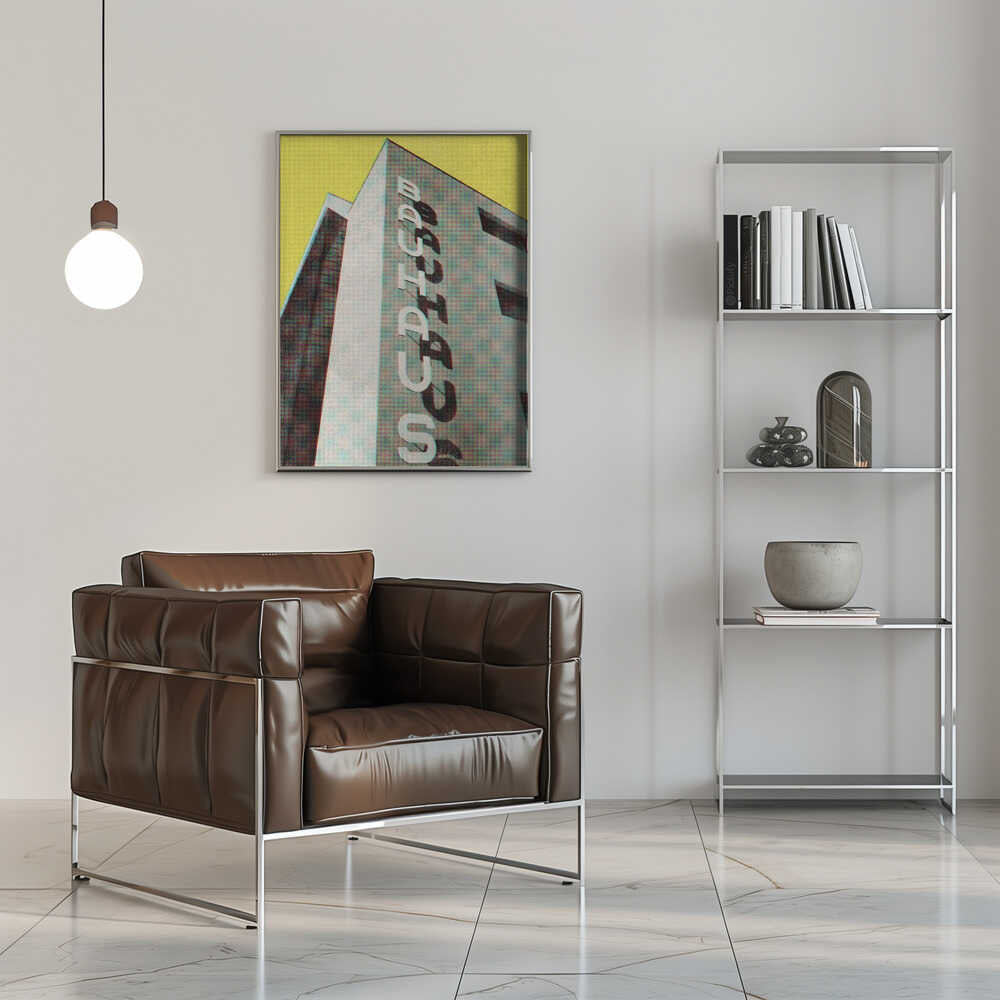 Bauhaus Dessau architecture in vintage magazine style - Stretched Canvas, Poster or Fine Art Print - I Heart Wall Art - Poster Print, Canvas Print or Framed Art Print