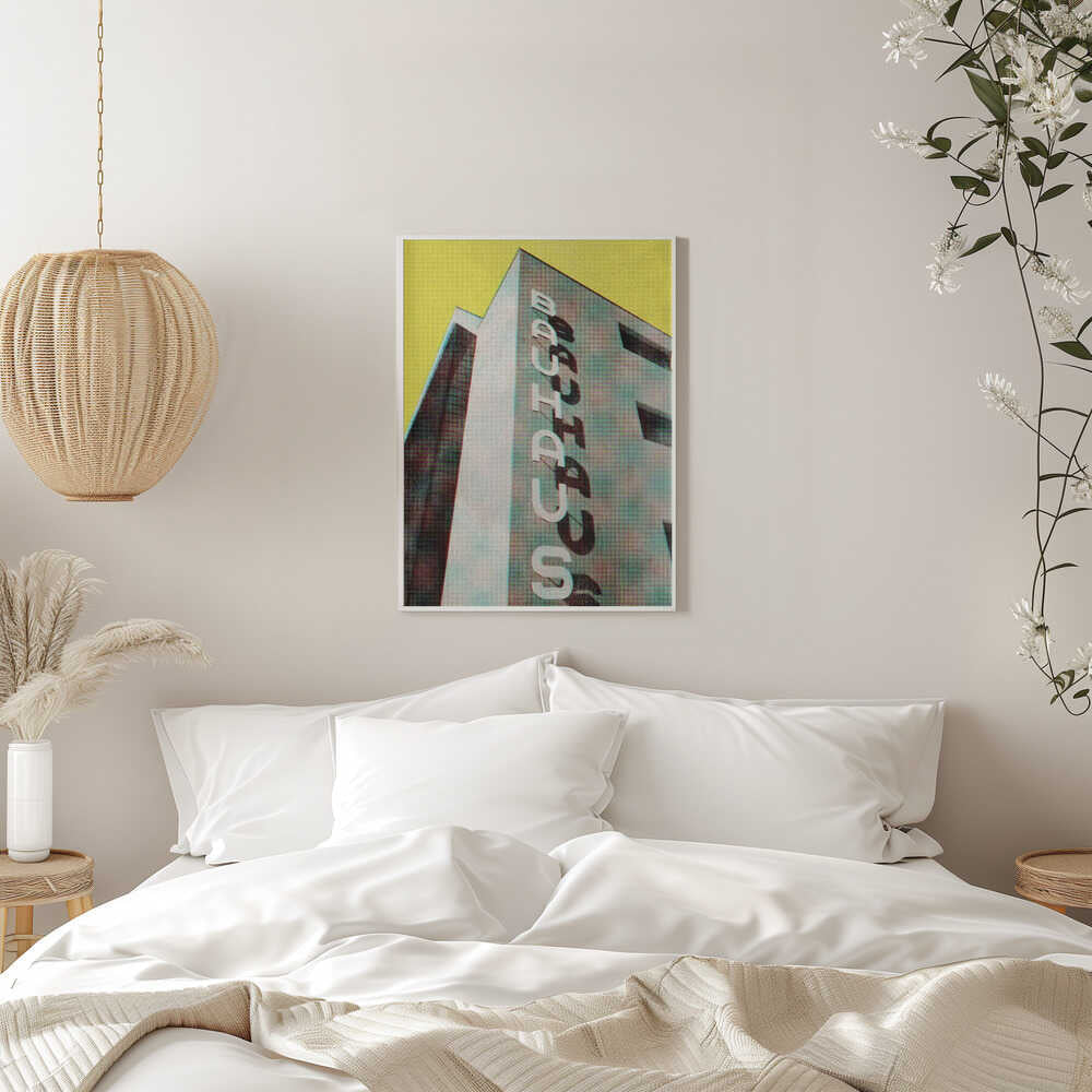 Bauhaus Dessau architecture in vintage magazine style - Stretched Canvas, Poster or Fine Art Print - I Heart Wall Art - Poster Print, Canvas Print or Framed Art Print
