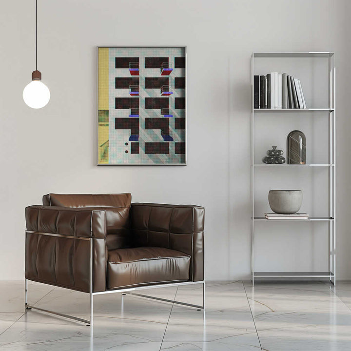 Bauhaus Dessau architecture in vintage magazine style V - Stretched Canvas, Poster or Fine Art Print - I Heart Wall Art - Poster Print, Canvas Print or Framed Art Print