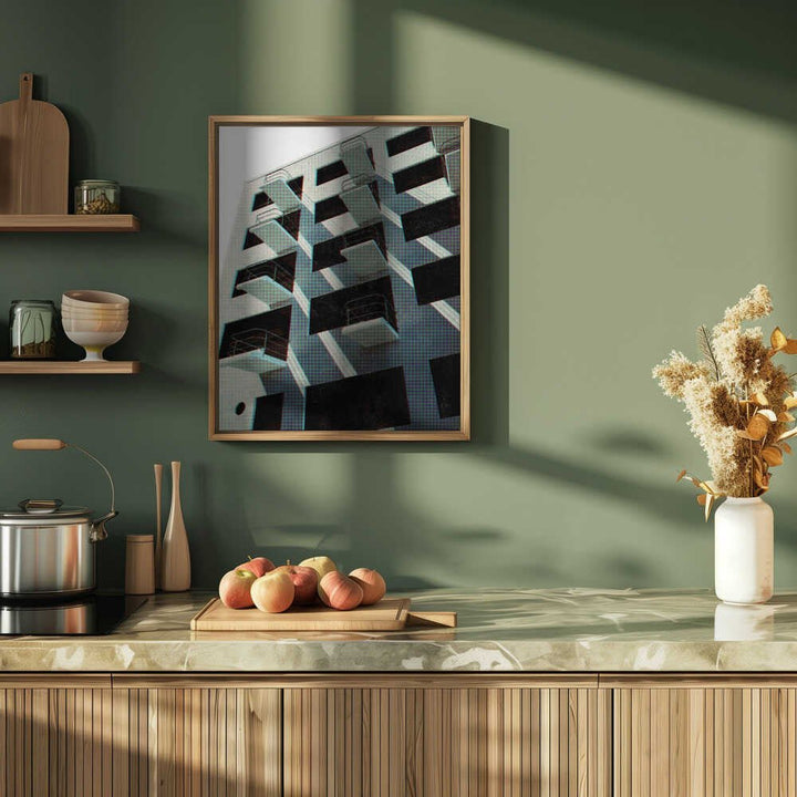 Bauhaus Dessau architecture in vintage magazine style VI - Stretched Canvas, Poster or Fine Art Print - I Heart Wall Art - Poster Print, Canvas Print or Framed Art Print