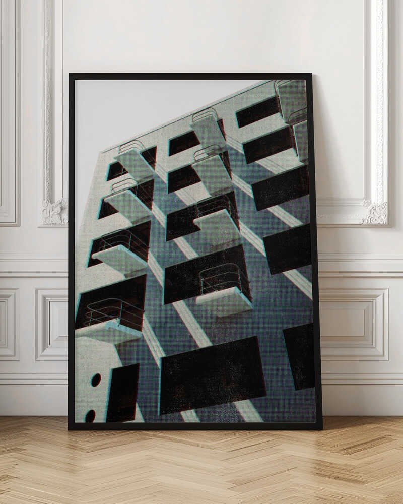 Bauhaus Dessau architecture in vintage magazine style VI - Stretched Canvas, Poster or Fine Art Print - I Heart Wall Art - Poster Print, Canvas Print or Framed Art Print
