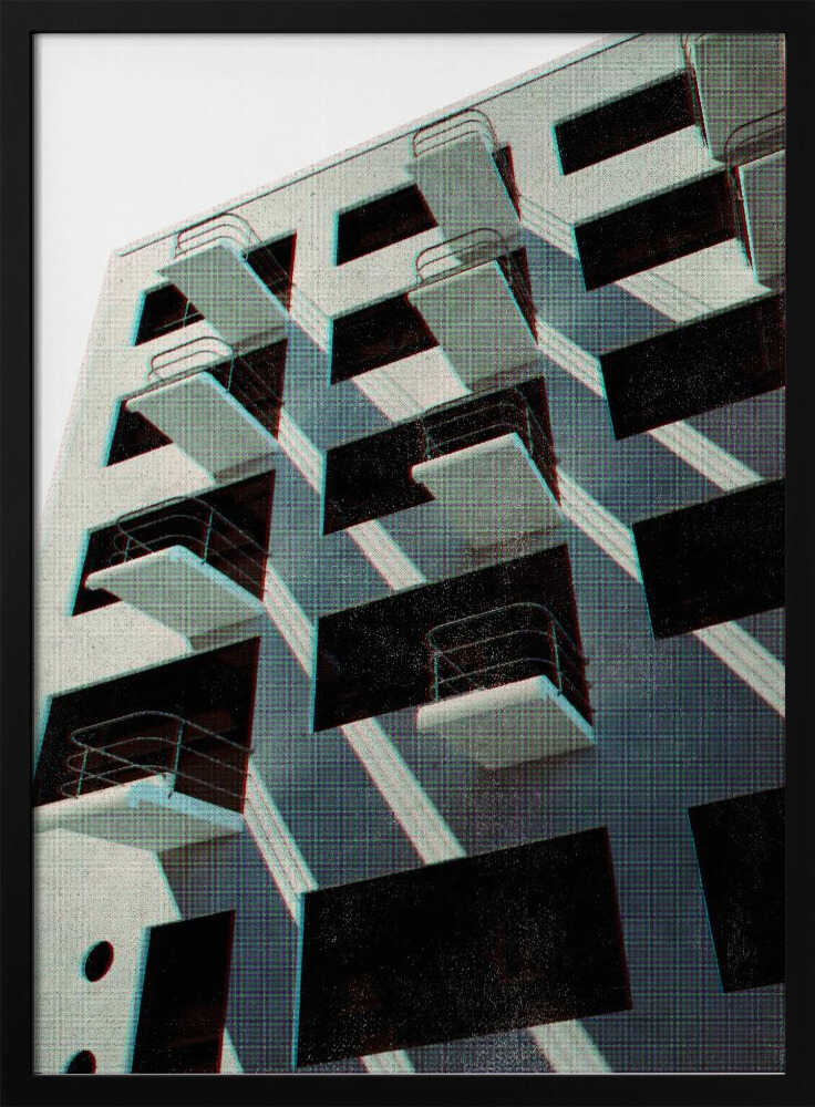 Bauhaus Dessau architecture in vintage magazine style VI - Stretched Canvas, Poster or Fine Art Print - I Heart Wall Art - Poster Print, Canvas Print or Framed Art Print
