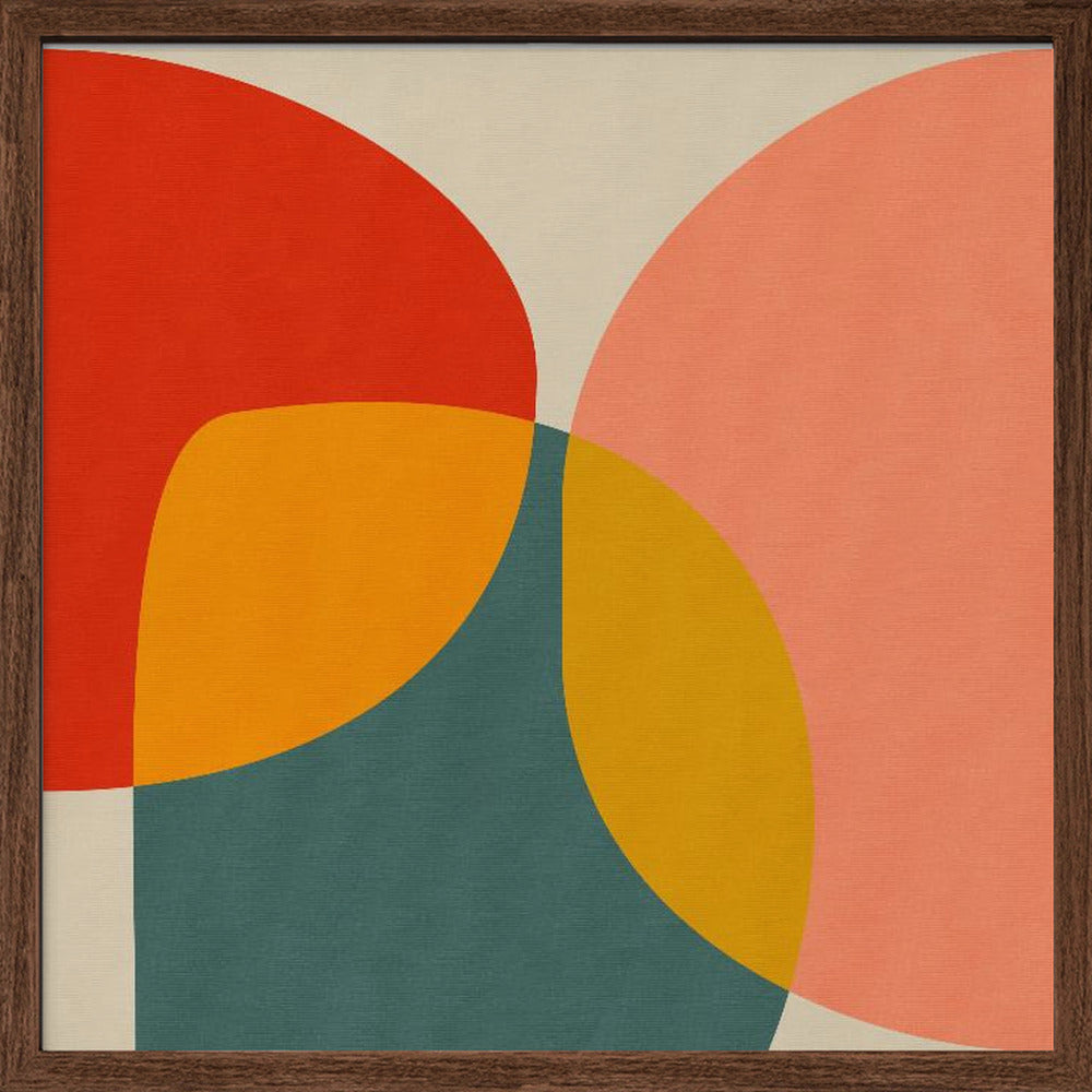 Bauhaus New 2 - Square Stretched Canvas, Poster or Fine Art Print I Heart Wall Art