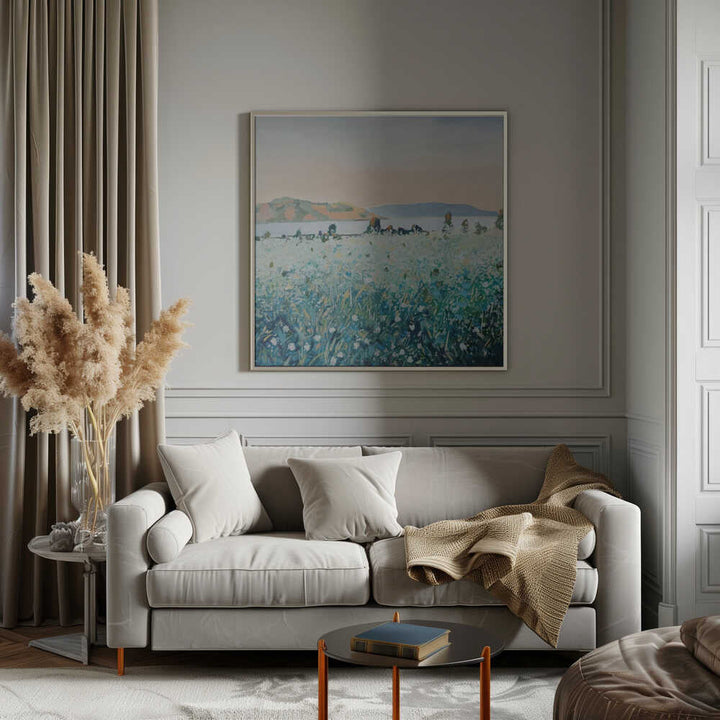Bay View - Square Stretched Canvas, Poster or Fine Art Print - I Heart Wall Art - Poster Print, Canvas Print or Framed Art Print